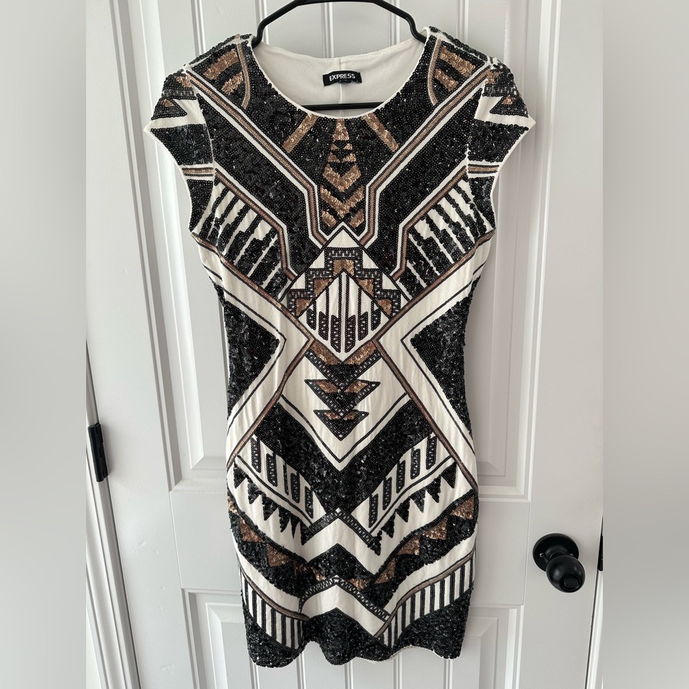 Express Sequin Mini Dress
